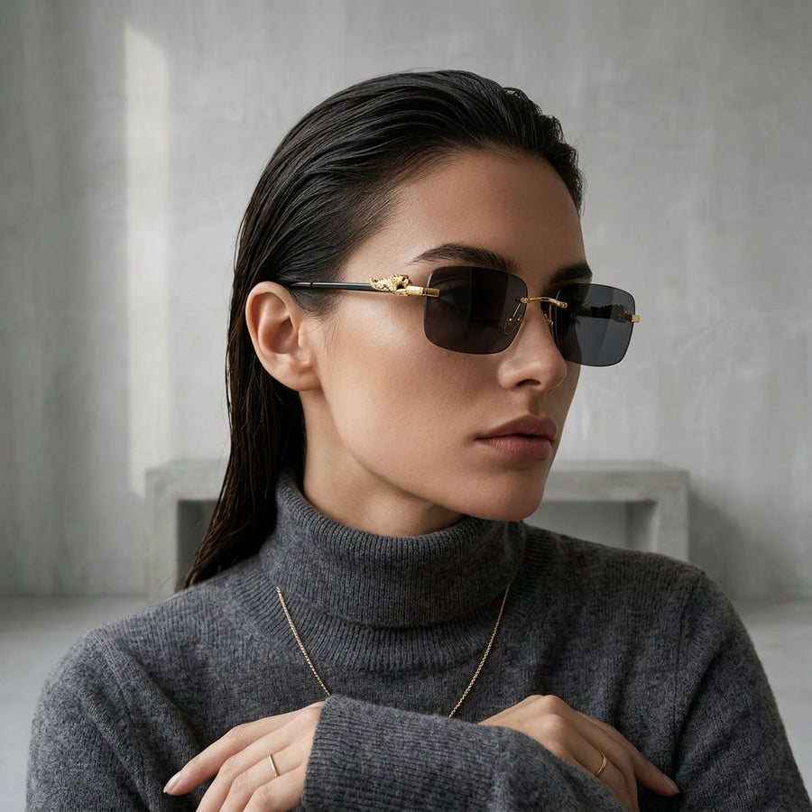 12 Uds nuevas gafas de sol rectangulares